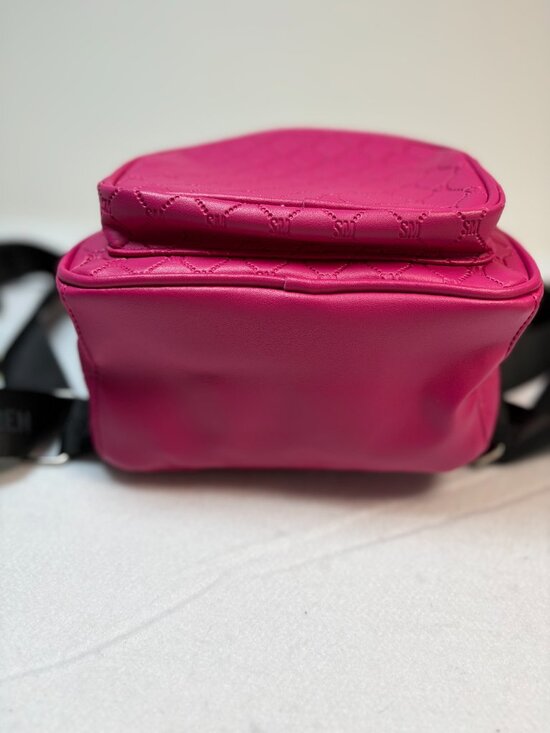 Steve Madden Fuchsia Pink Mini Backpack Quilted Logo Tassel Barbiecore Y2K Chic main image 6